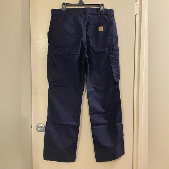 CARHARTT NWOT Loose Fit Force Broxton Cargo Pant in Navy - Picture 4 of 7